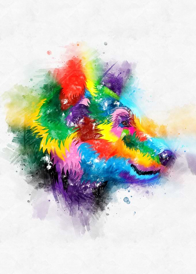 Bear Head Watercolor