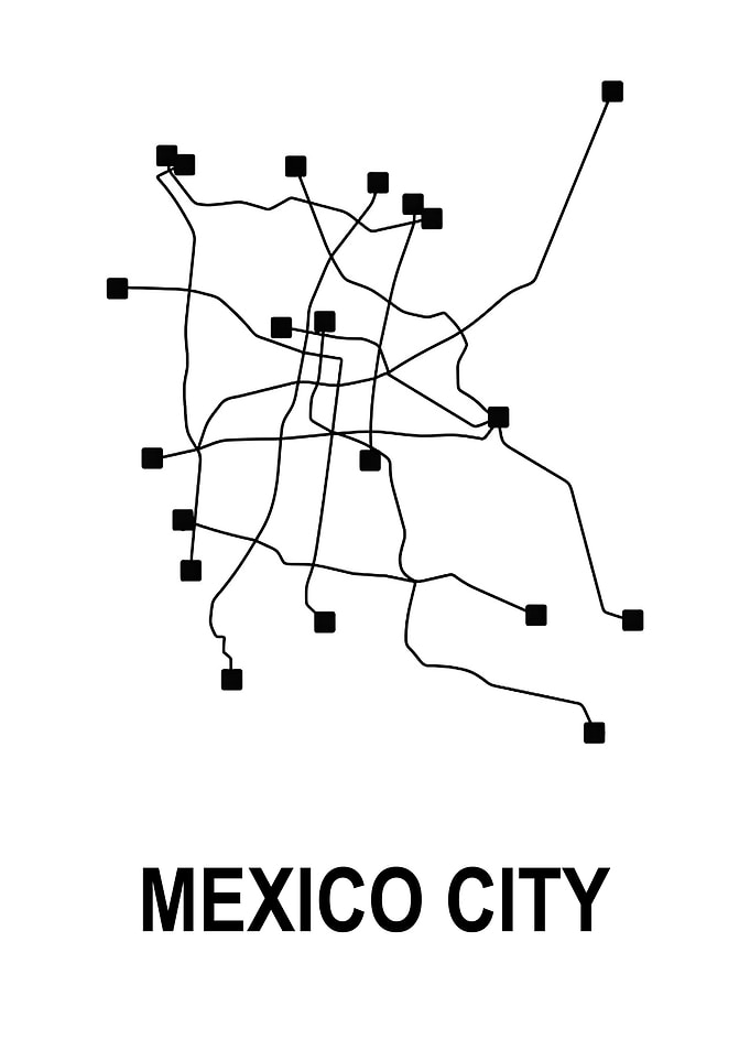 Mexico City Subway Map