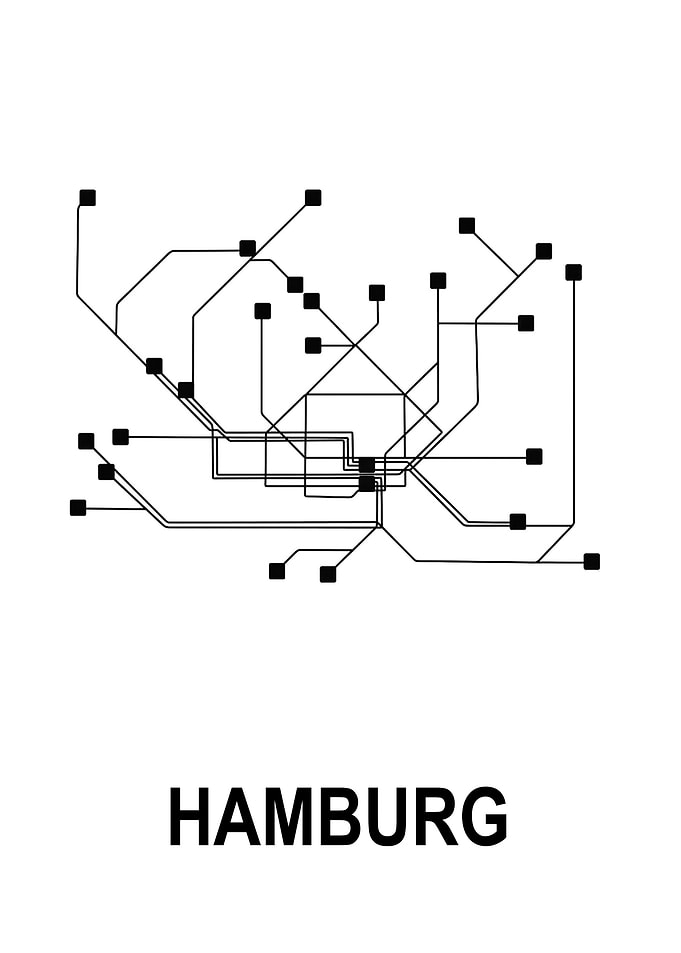 Hamburg Subway Map