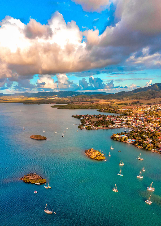 Fly over Martinique