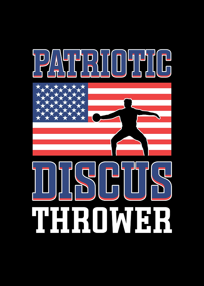 Patriotic Discus Thrower
