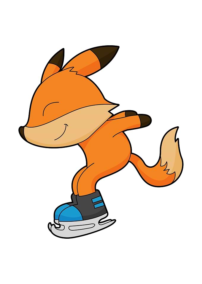 Fox Ice skater Ice skates
