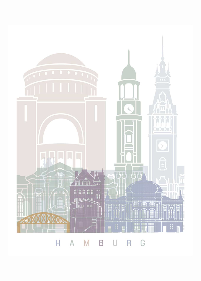 HAMBURG SKYLINE POSTER
