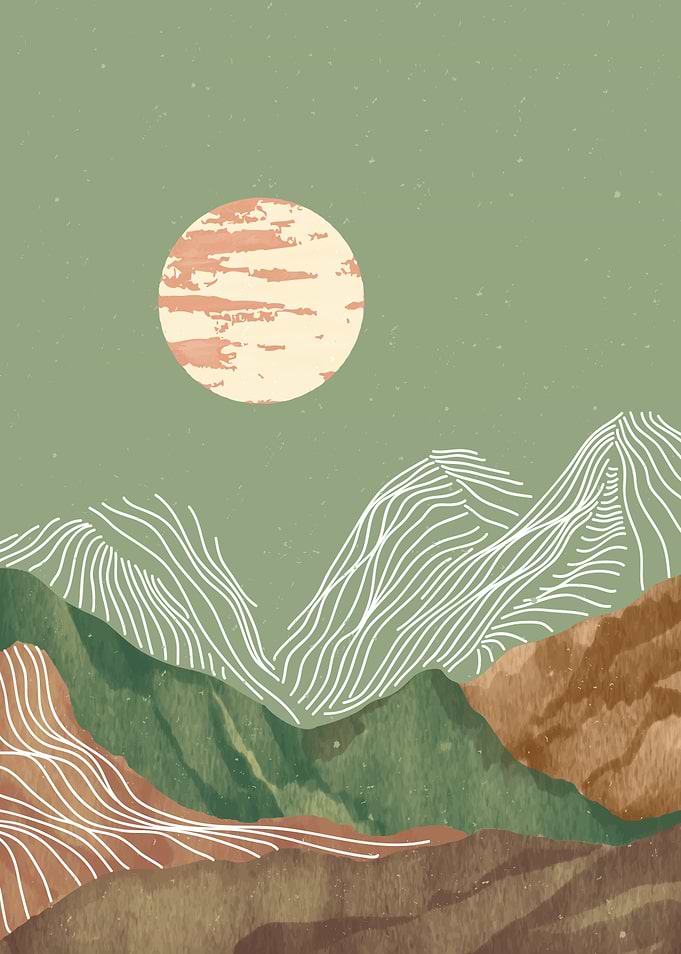 MOUNTAIN ART LANDSCAPE