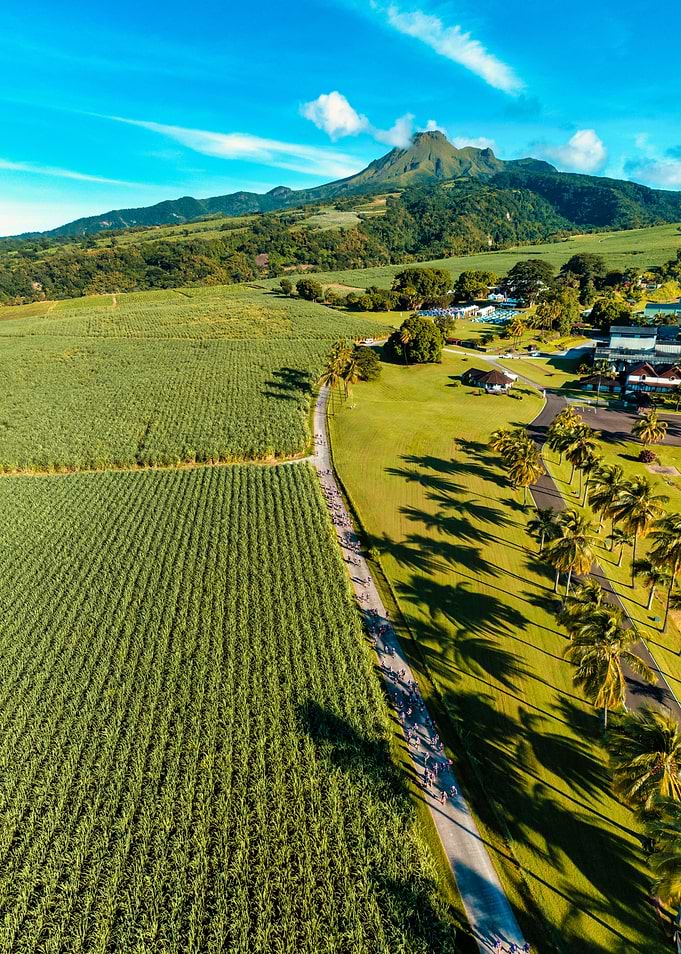 Fly over Martinique