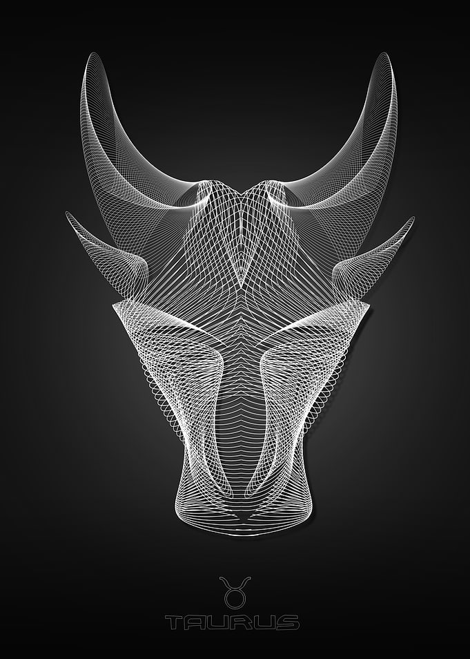 abstract zodiack taurus