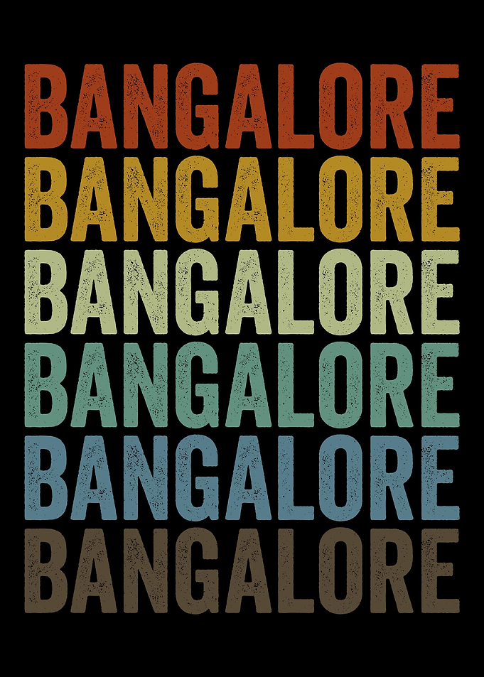 Bangalore India Retro