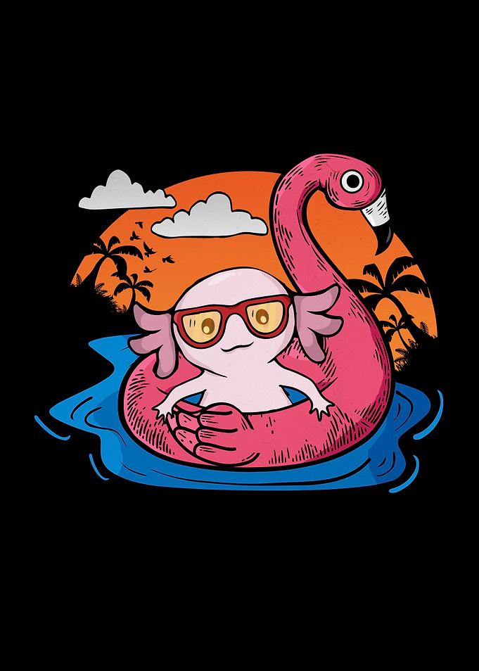 Swimming Pool Gift Axolotl