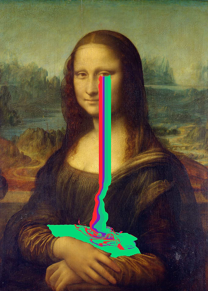 Mona Lisa Crying Glitch