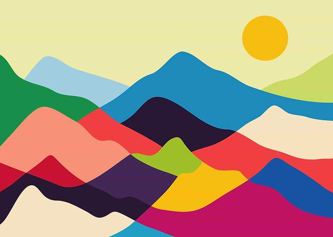Multicolor mountains
