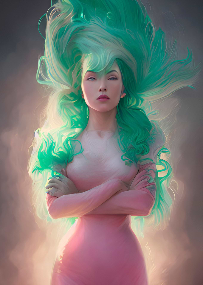 Green Haired Witch