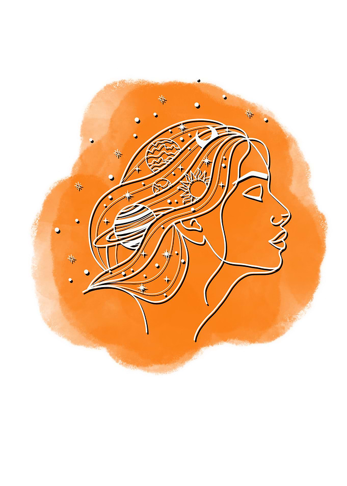 Her universe line art