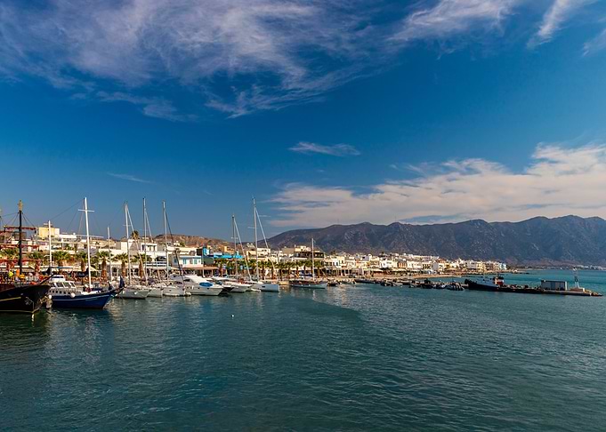 Travel to a Greek island
