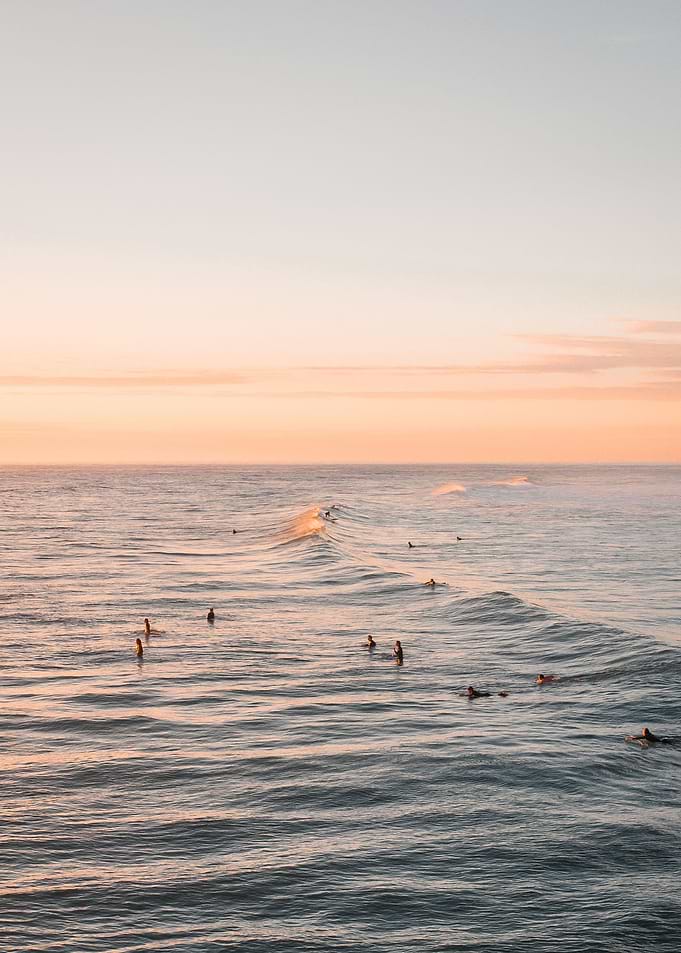 Surfers at Sunset