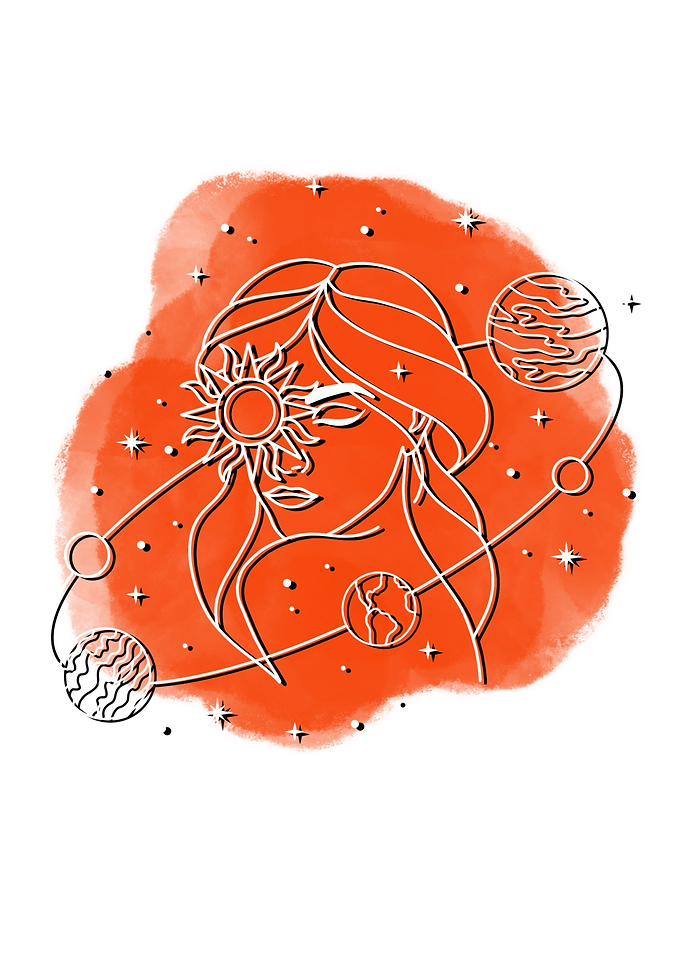 My universe line art