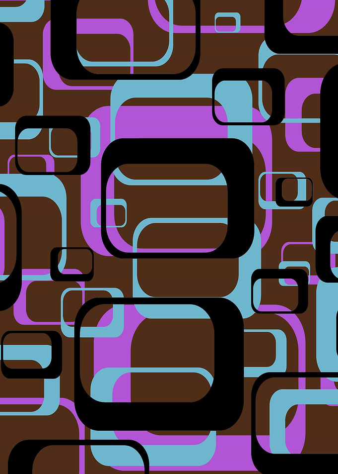 retro shapes pattern