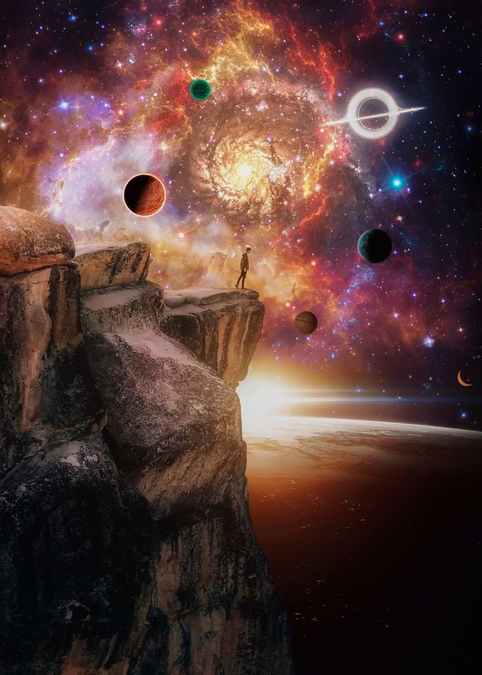 On top Cliff and planets