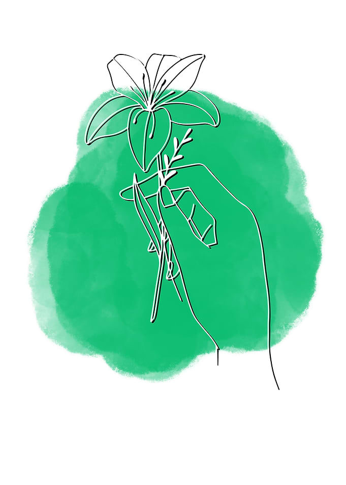 Flowers 2 Line art