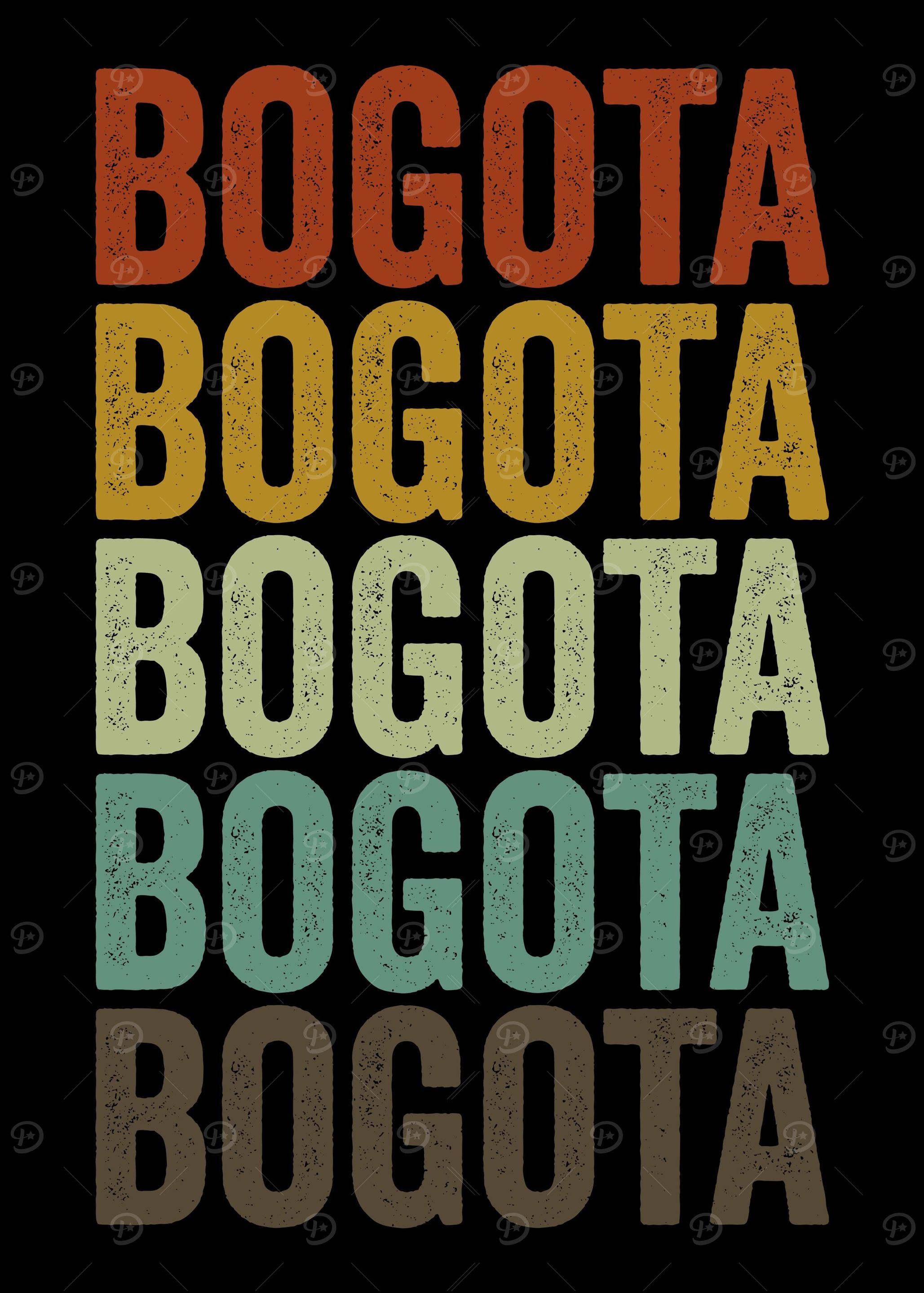 Bogota Colombia Retro