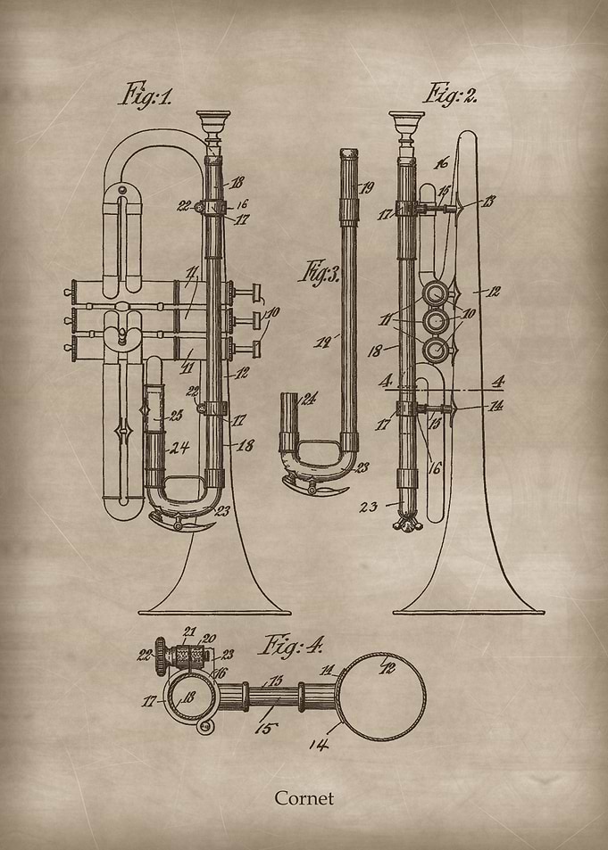 Vintage Cornet Trumpet