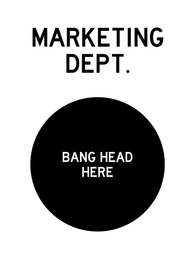 MARKETING DEPT BANG HEAD