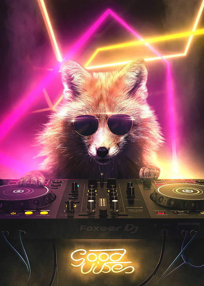 Fox DJ in the Club