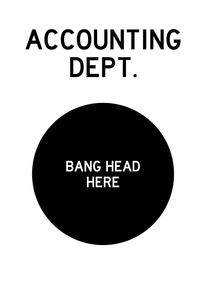 ACCOUNTING DEPT BANG HEAD