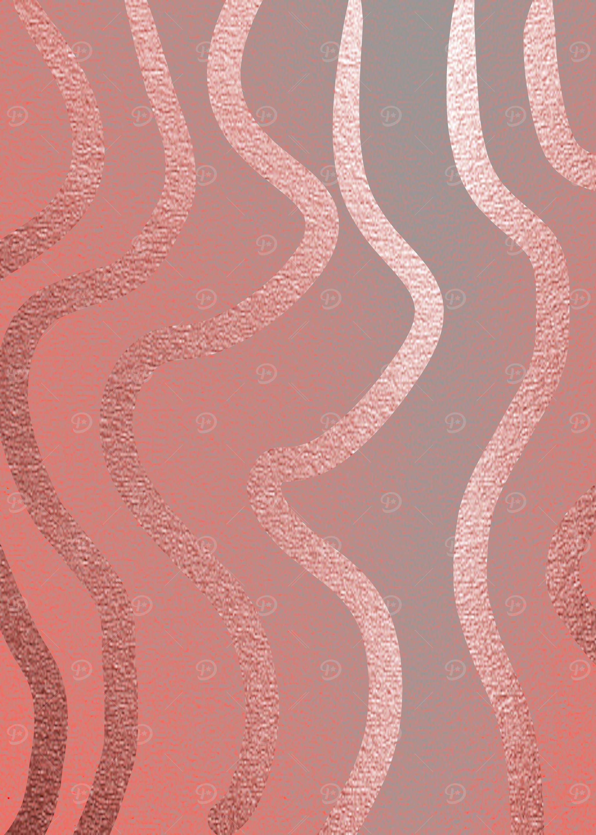 Rose Gold Minimalist Art