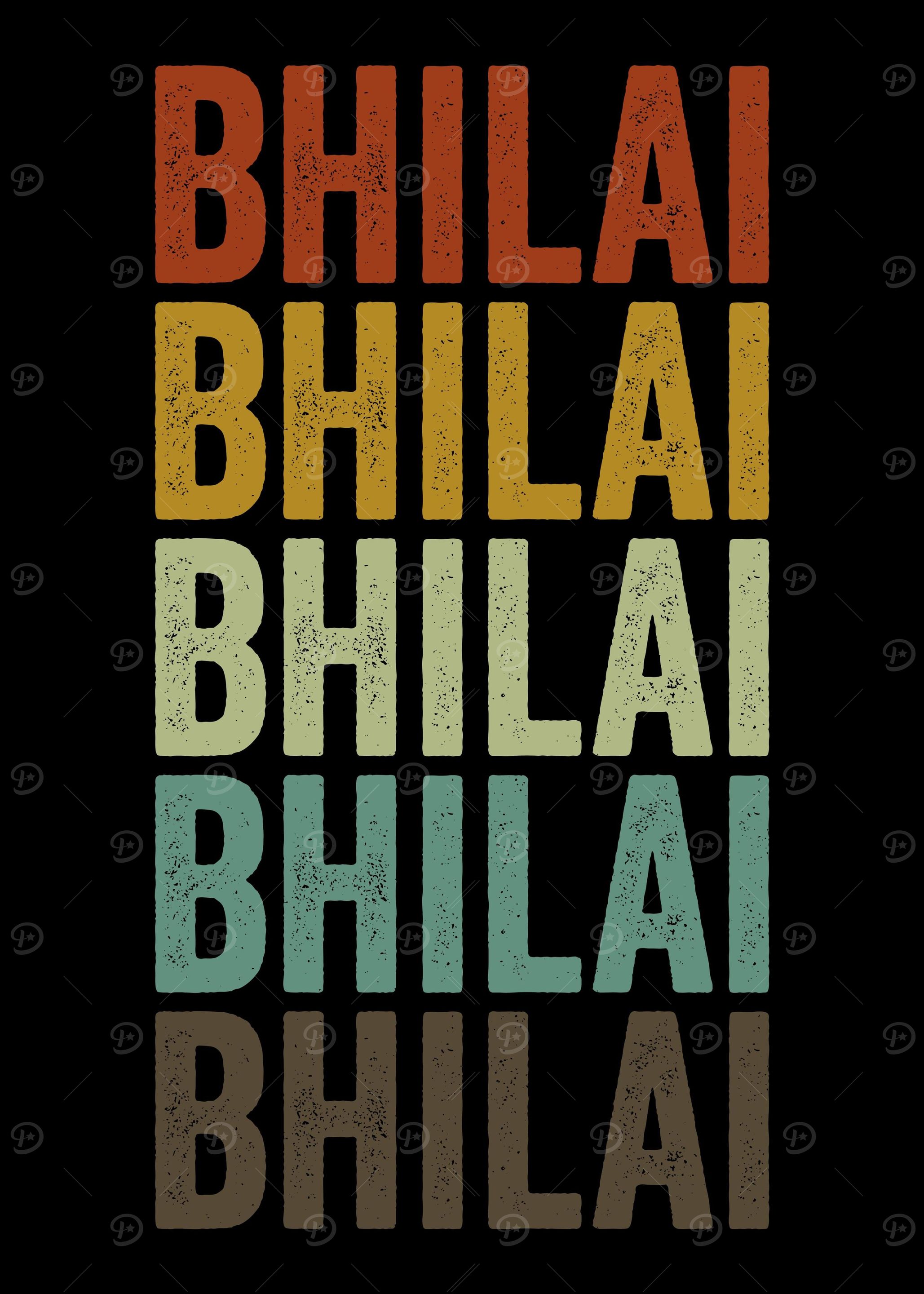 Bhilai India Retro Vintage