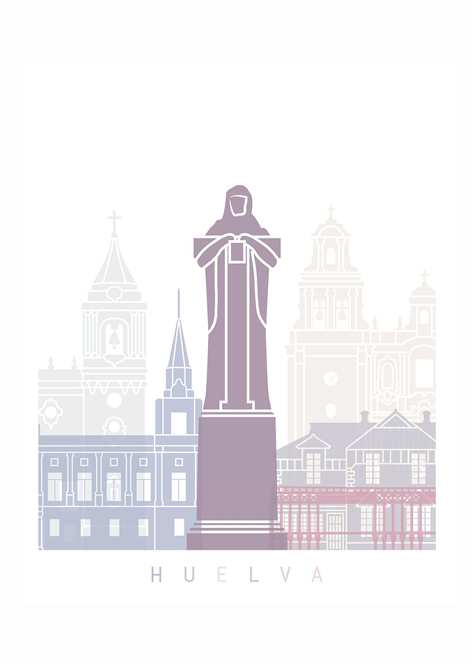 HUELVA SKYLINE POSTER