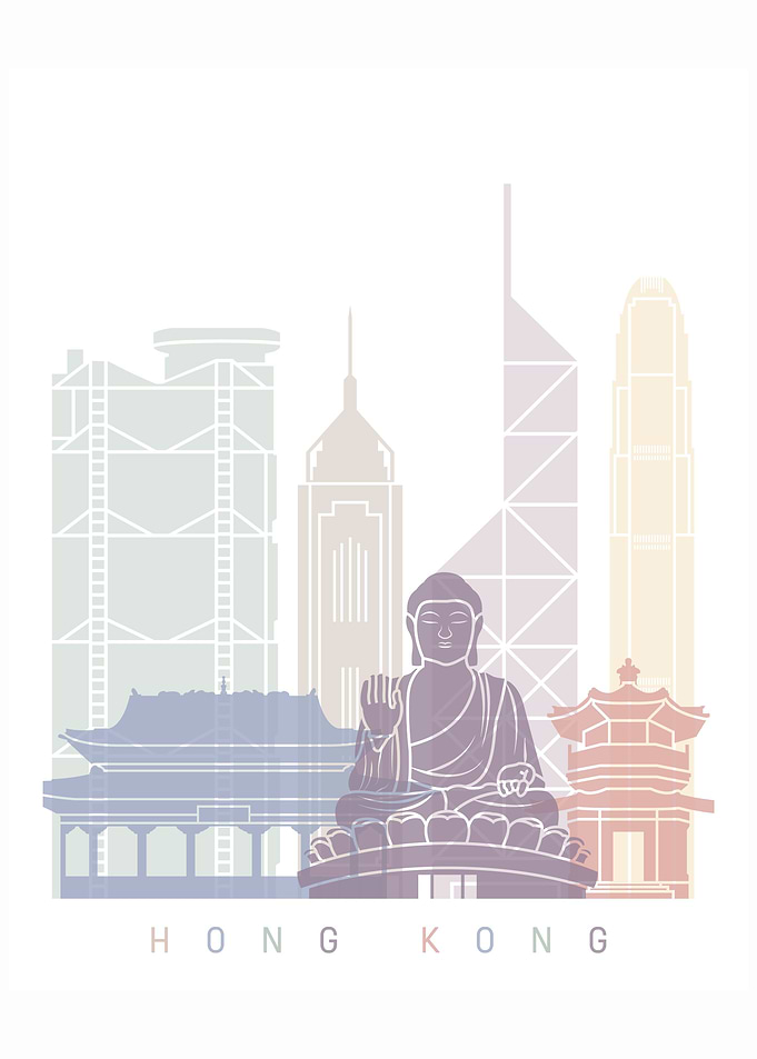 HONG KONG SKYLINE POSTER