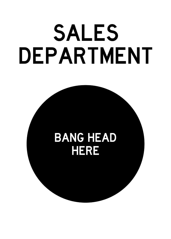 SALES DEPARTMENT BANG HEAD