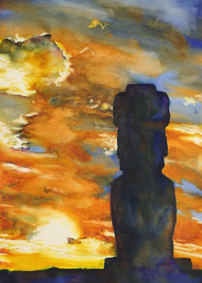 Easter Island Moai art