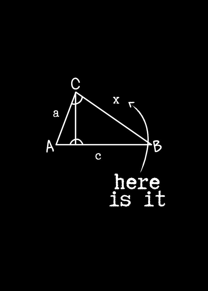 Here is the X