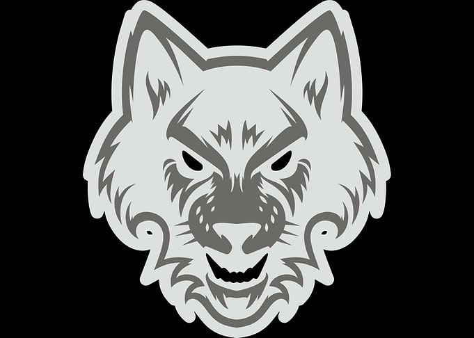 wolf head logo