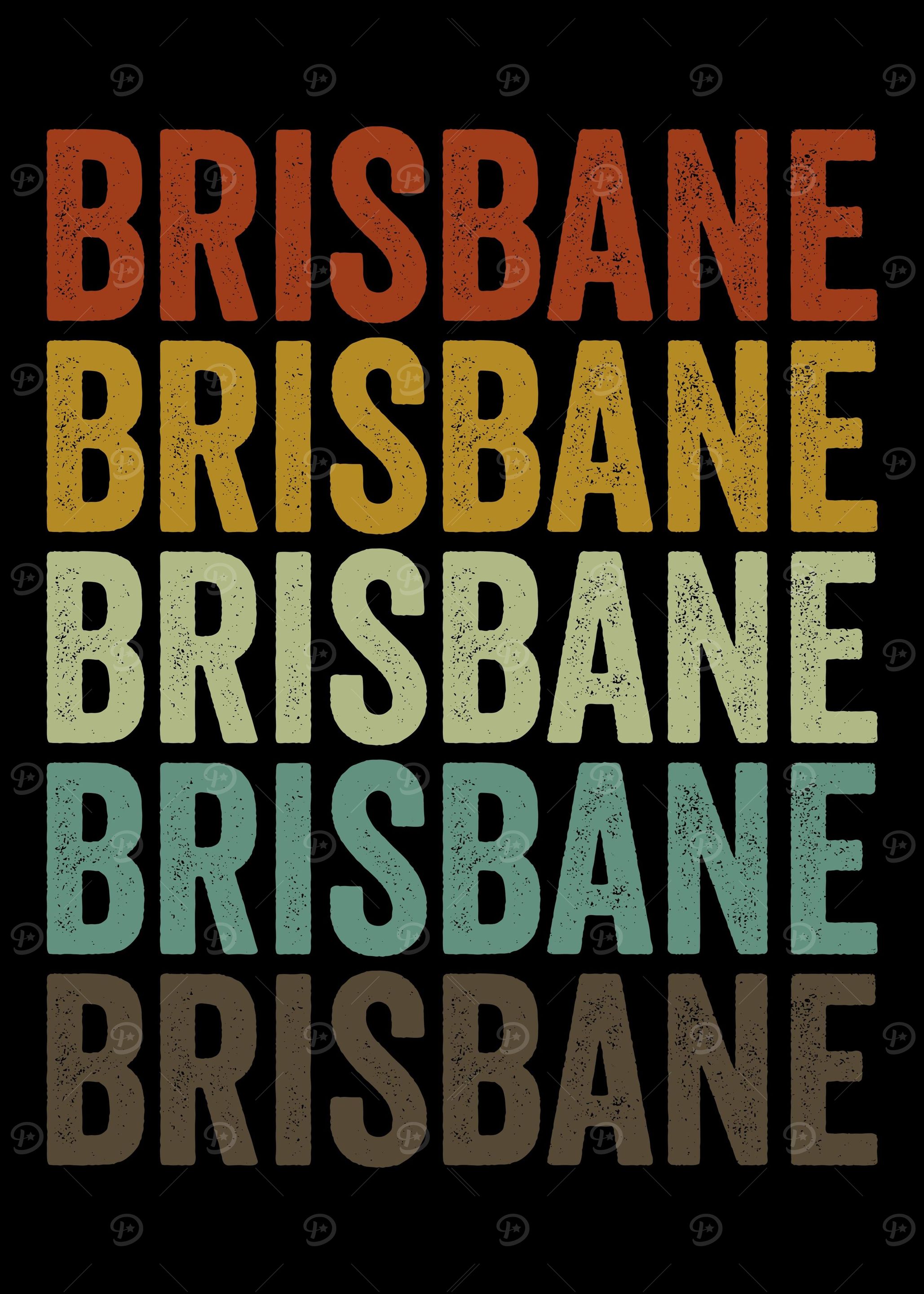 Brisbane Australia Retro
