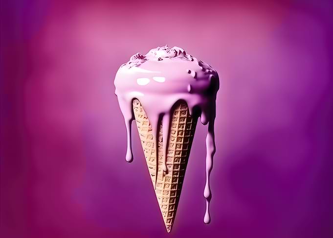 Ice cream melted render re