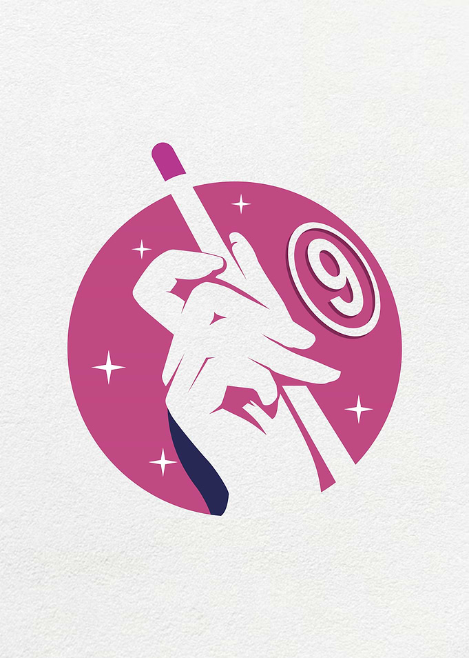 NINE BALL ILLUSTRATION