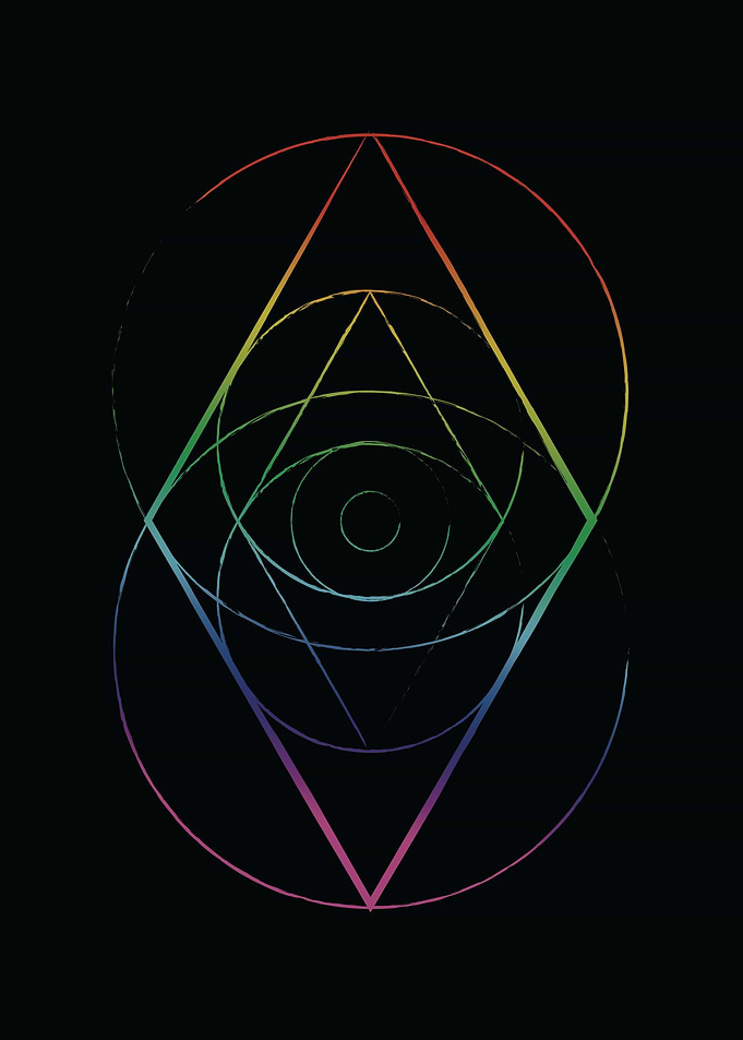 Vesica Piscis Rainbow
