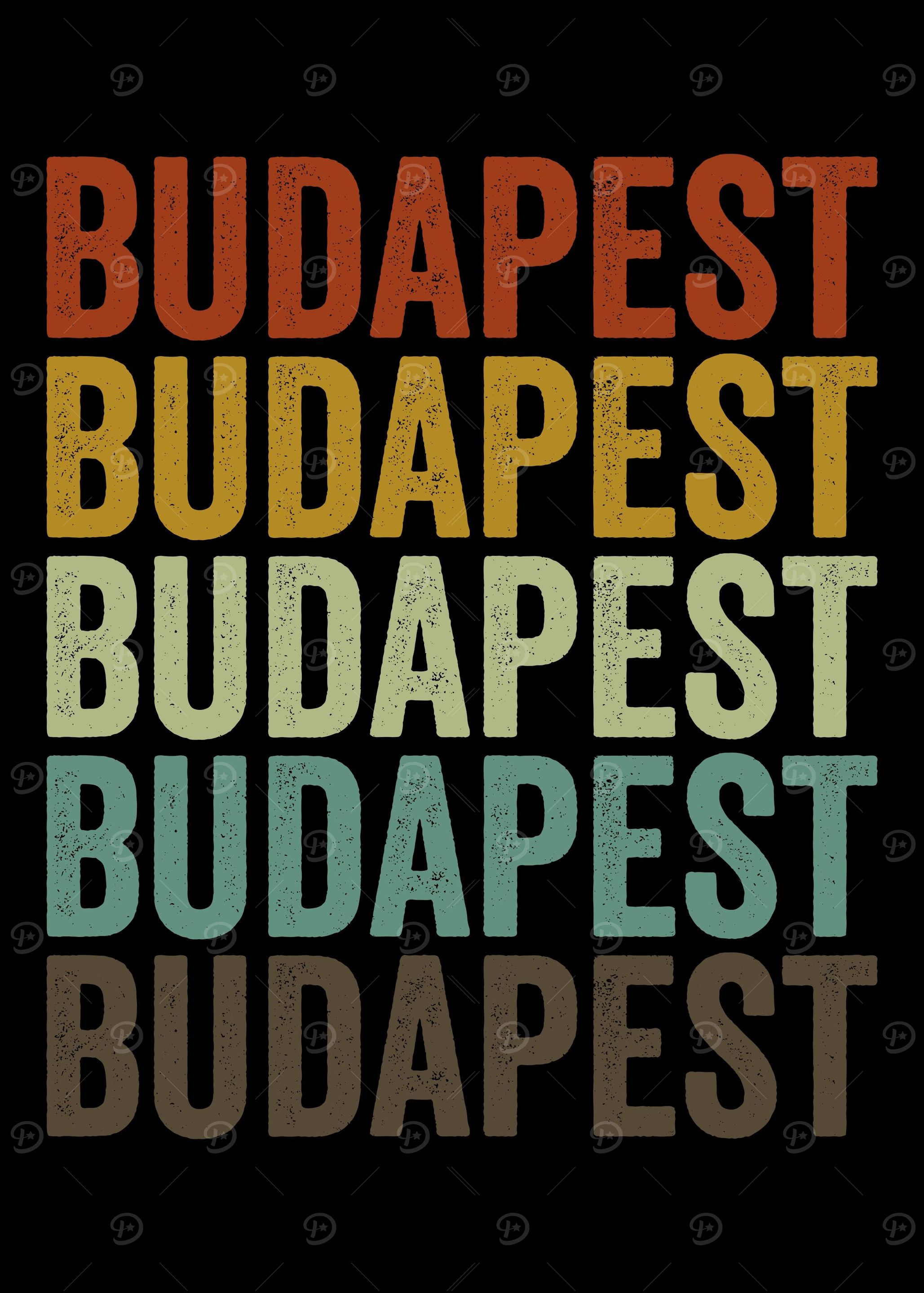 Budapest Hungary Retro