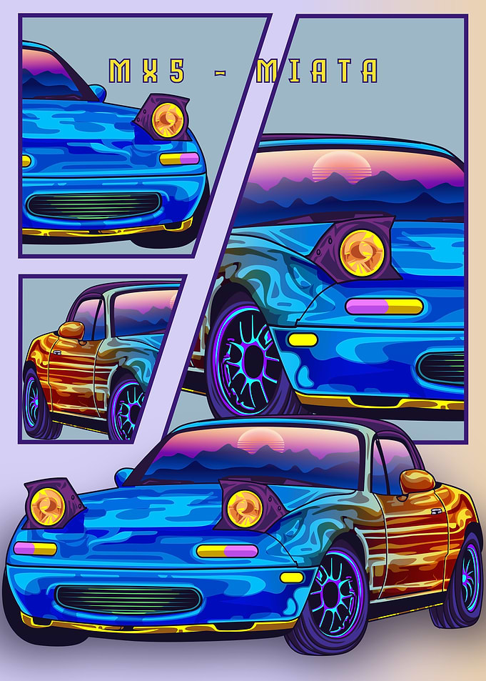 MX5 Miata Car Retro