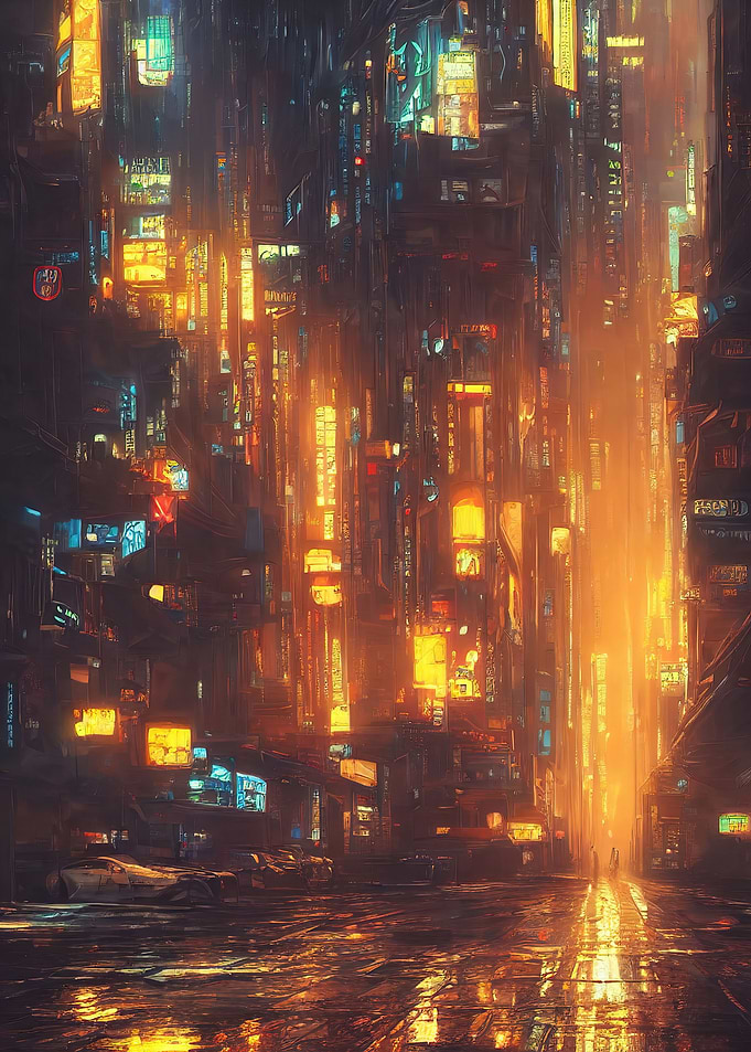 cyberpunk city
