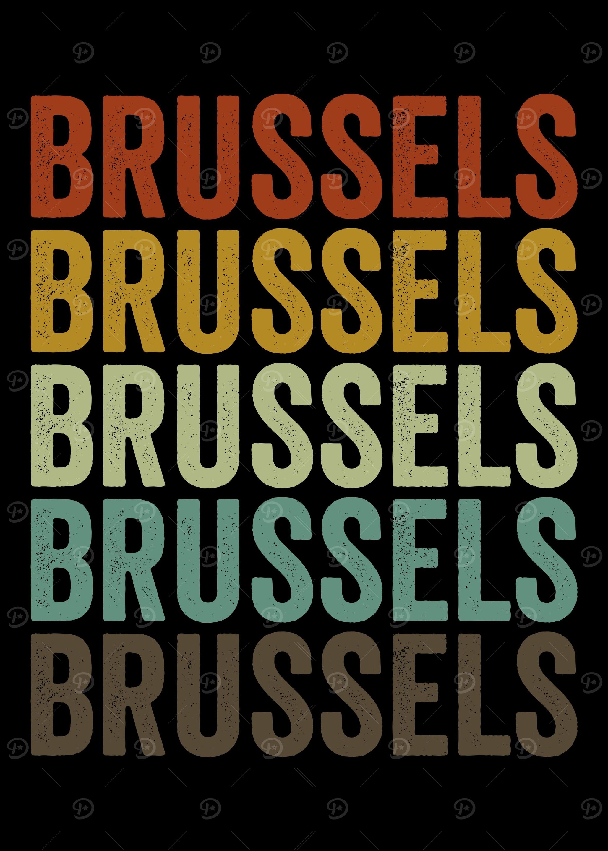Brussels Belgium Retro