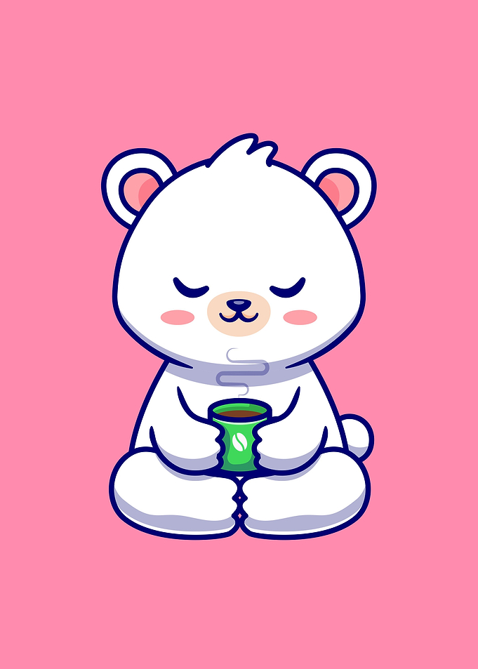 Cute baby polar bear