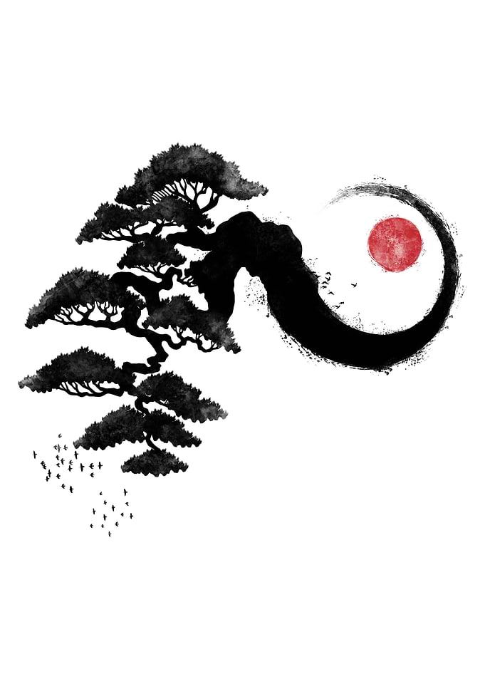 Bonsai Waves Sunset