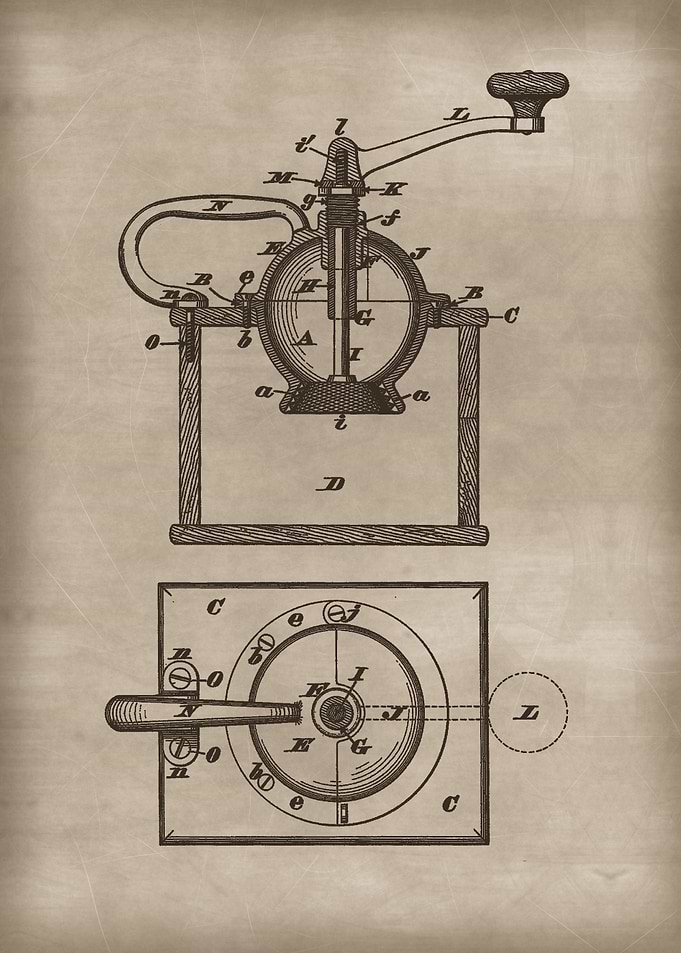 Vintage Coffee Mill