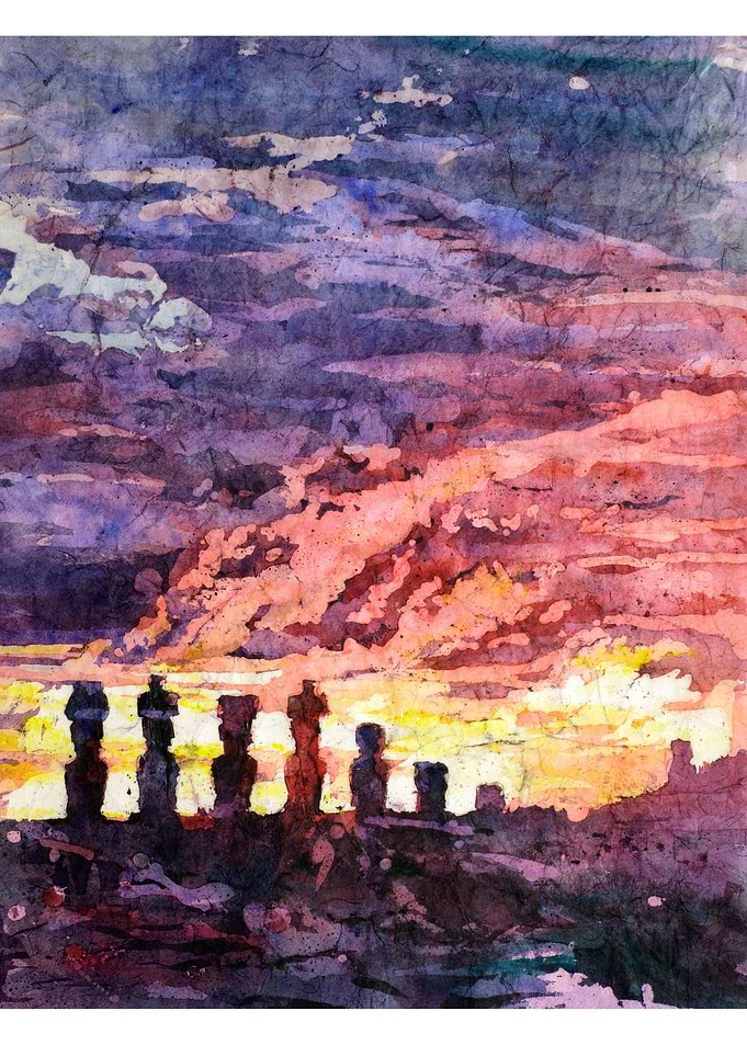 Easter Island Moais art