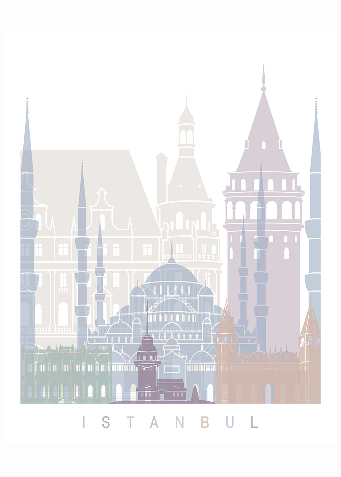 ISTANBUL SKYLINE POSTER