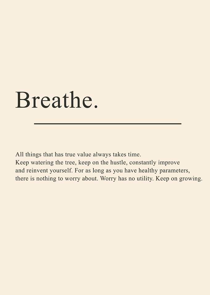Breathe Encouragement