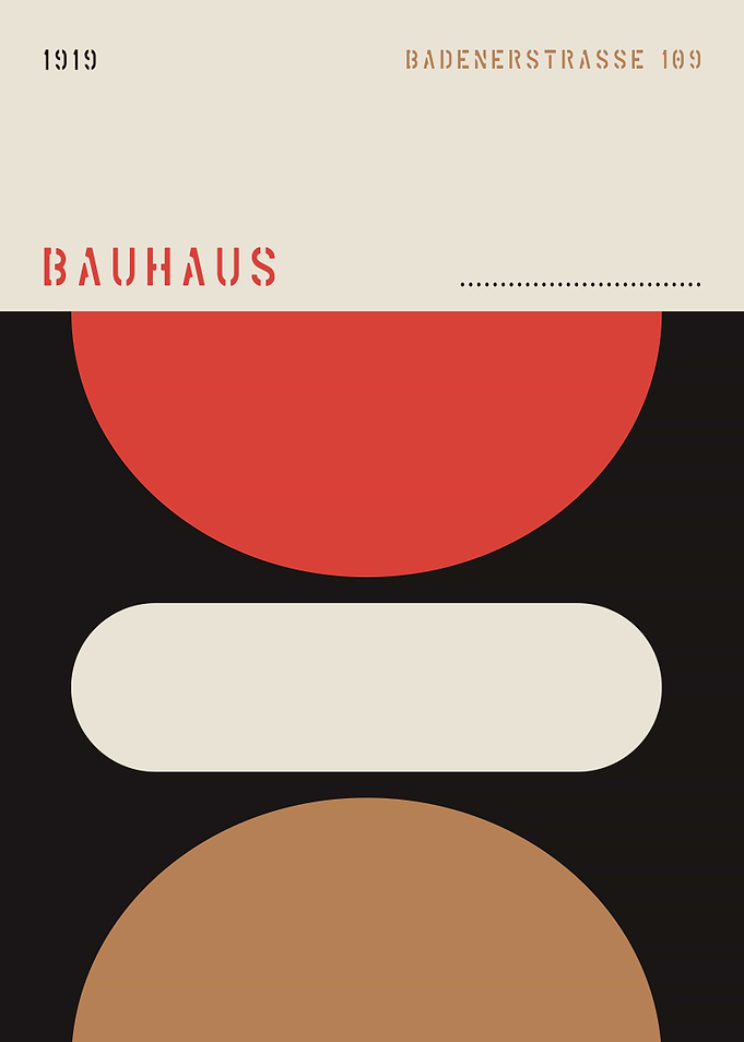 Minimalist Bauhaus Poster